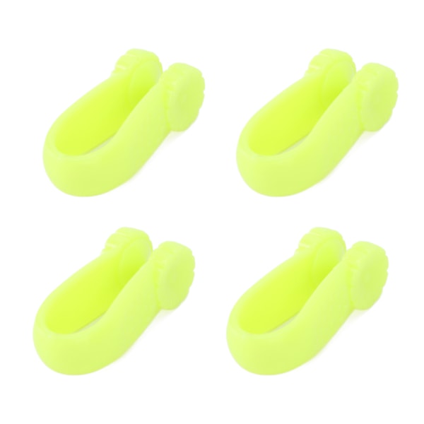 4 stk håndtrykkpunktklips floral form reduserer spenning Universal Mini Migrene Relief Clip Grønn