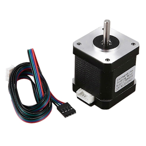 1 stk. Nema 17 48 mm Nema17 Motor 42Bygh 2A 4-leder (17Hs8401) Motor 1M Kabel kompatibel med 3D Printer Cnc Moto