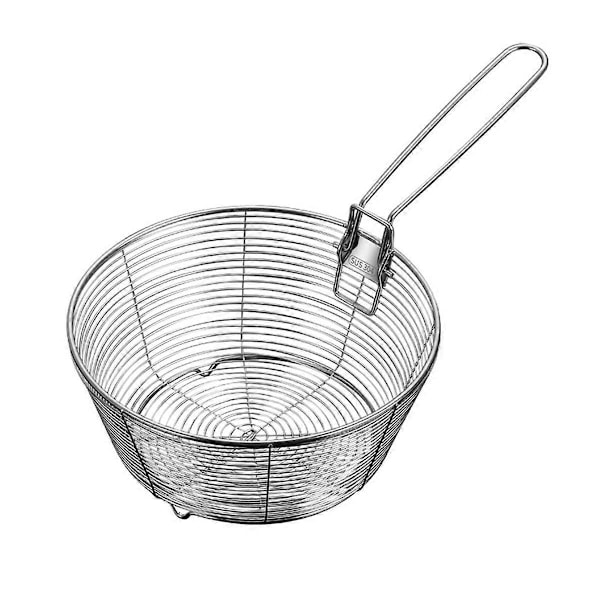 Siiviläkori Hieno Verkko Tarttumaton Pohja Kokoontaitettava Kahva 24 cm