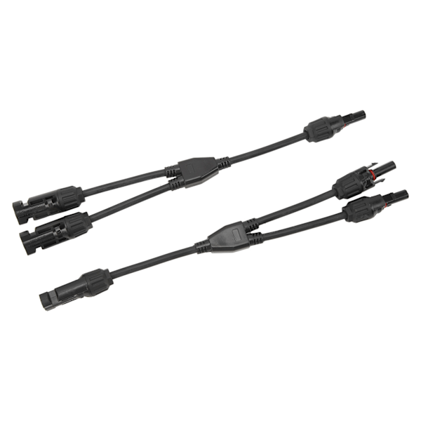 1 par solpanel Y-gren parallelt kabel 2 til 1 sol stik Y-gren parallelt adapter kabel ledning stik værktøjssæt MFF FMM 30CM 0.98FT