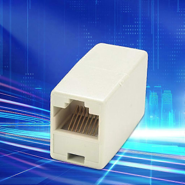 Rj45 Kobler Nettverksforlengeradaptere Nettkabel Skjøtekontakter 5 stk