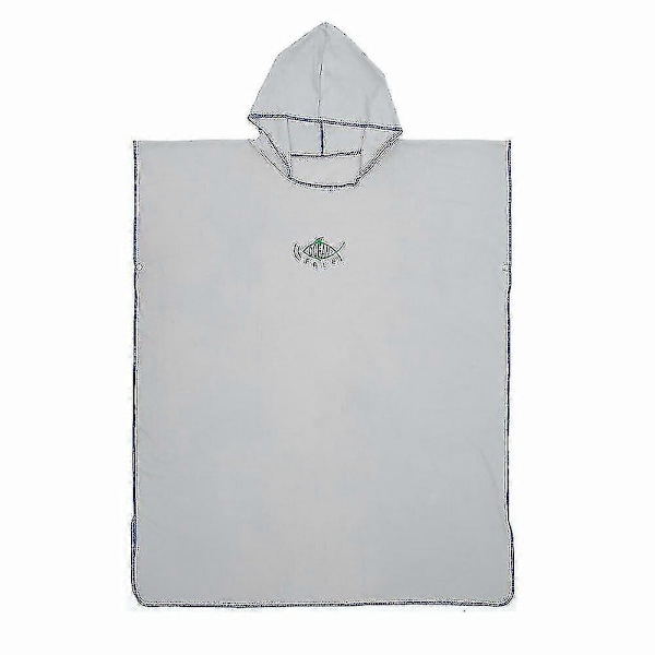 Badehåndklæde, badekåbe poncho med hætte, hurtigtørrende, mikrofiber badekåbe, absorberende sjal, transportabelt badehåndklæde med hætte.