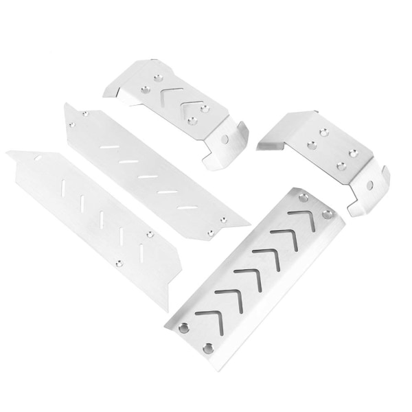5 st rostfritt stål chassi skyddsplatta Board Protector Passar för TRAXXAS X-MAXX 1/10 RC bil