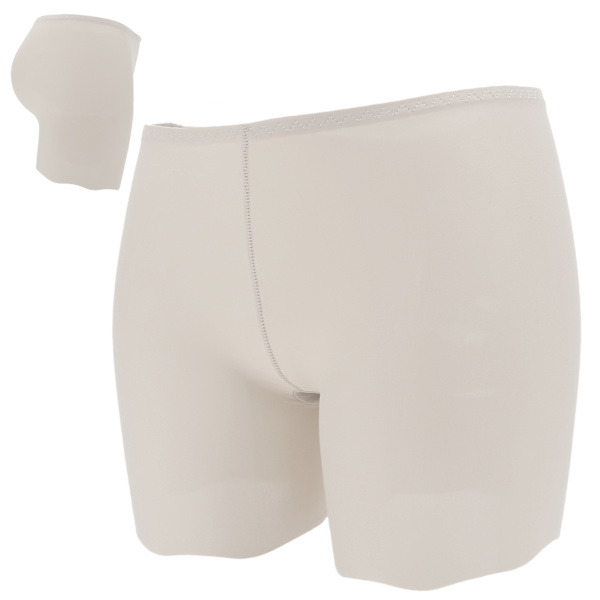 Kvinnors halkshorts stretchiga lätta anti-skav kvinnor leggings för under klänningNude M