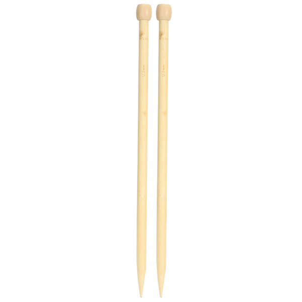 2 st stickor i trä 35 cm/13,8 tum stor storlek enkel spets vävverktyg för DIY halsduk tröja 12 mm
