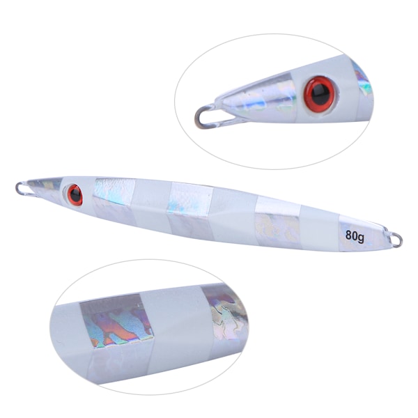 80g Jigging Quick Uppoava Noctilucence Fish Lure Bait Saltwater Kalastustyökalu