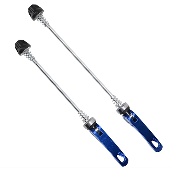 2 stk Road Mountain Cykel Quick Release Skewers Bike Forreste Bagspyd Tilbehør Blå