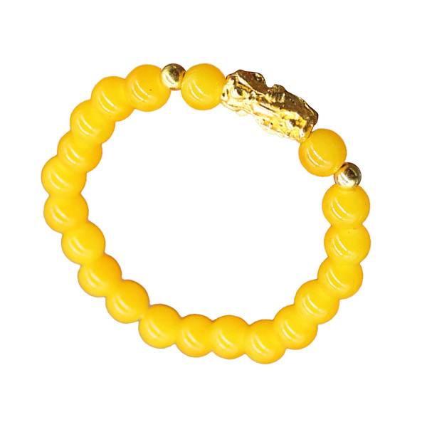 Trendigt gult pärlarmband - Fint utförande, lätt att matcha - Perfekt armbandspresent (1 st) yellow