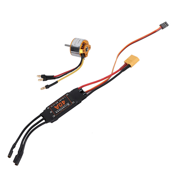 2212 KV1400 Motor 40A Børsteløs ESC XT60 Motor ESC Sæt RC Tilbehør til Drone Helikopter FPV