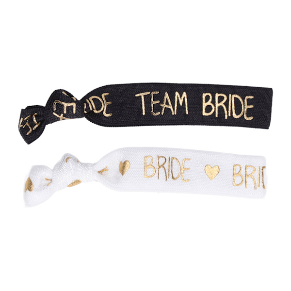 22 stk. Bride Tribe hårbånd - Justerbar stramhed - Bærbar - Brudepiger hårbånd - Polyester til bryllupsdekoration - Sort/hvid HM2242301