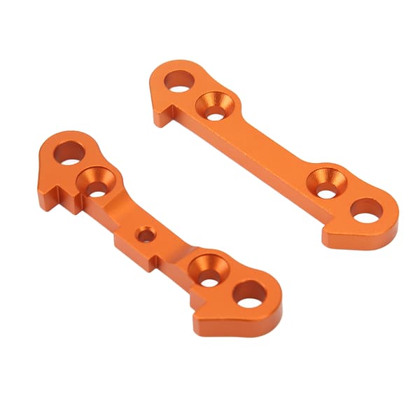 2 stk Metal Forreste Nedre Arm Faste Blokplader Forbindelsesplader Orange til ZD Racing 1/7 DBX07 EX 07 RC Bil