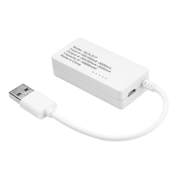 4V-30V 0-3A Mini USB jännitevirran valvontatesteri kapasiteetinilmaisin LCD-näytöllä