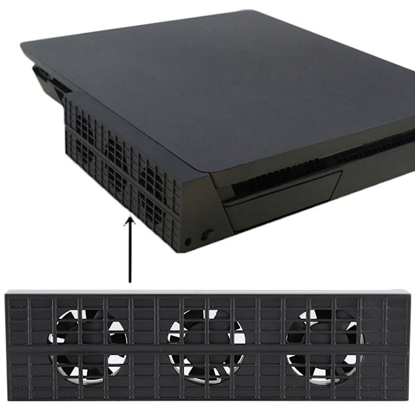 Varmeudsugningskøler Intelligent temperaturkontrol køleventilator til PS4 Slim