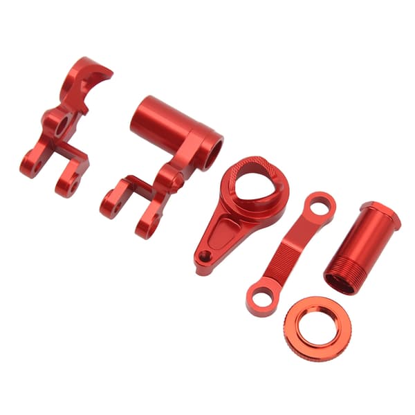 Styre Servo Saver Aluminium Legering Stabil Glat Drift RC Styreenhed til TRAXXAS SLASH 1/10 RC Bil Rød