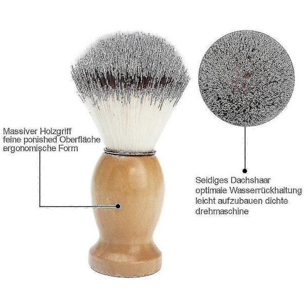 3-i-1 Barberkostsett Barberkopp og Barberkoststativ Barberkostholder Juni 6.15