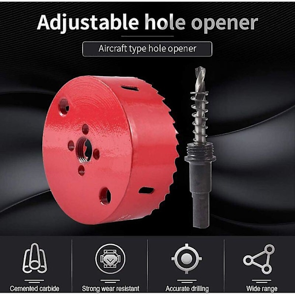 m42 HSS 105mm bi-metal kopbor, tre-huls sav til jern, aluminium, træ, gipsplader, rør, plast, fiberplader