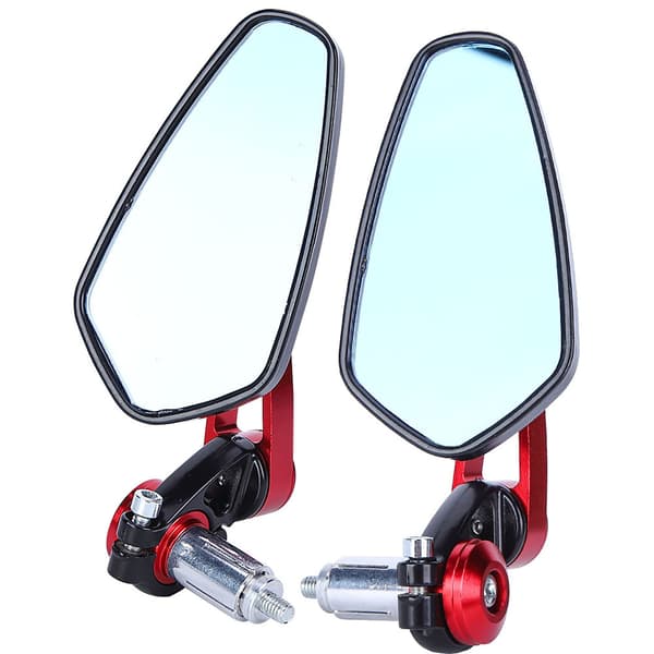 Universal Motorcykel Motorcykel Aluminiumlegering 7/8\" 22mm Styrände Sidospeglar Röd