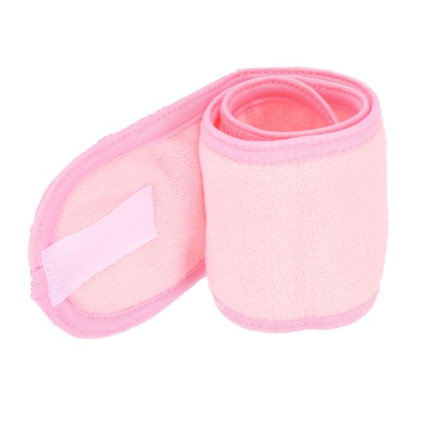 Spa-hårband Mjukt tyg Ansiktsmakeup Hårband Hudvård Dusch Sport Hårband Rosa