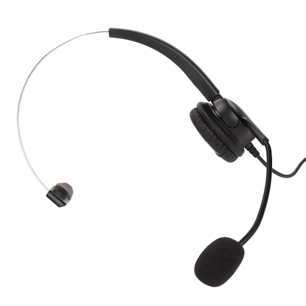 Telefonheadset 330° justerbar brusreducering hörselskydd fast telefon headset med mikrofon för callcenter