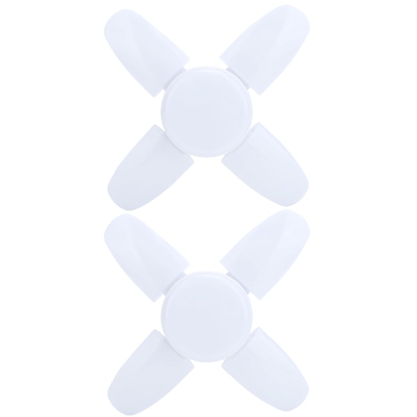 2 stk 28W 2800LM LED Deformerbar Garasje Vifteformet Lyspære Lagerhall Taklampe