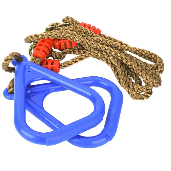 Justerbar Plast Swing Gym Trening Hengende Ring med tau blue