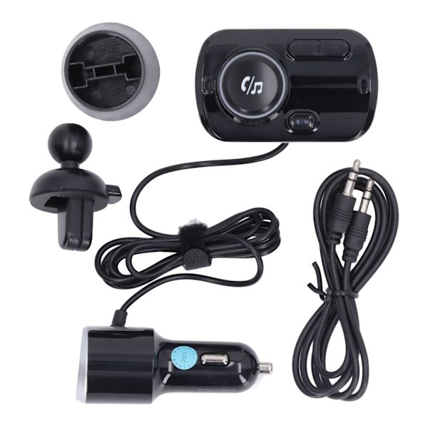 Bluetooth FM-sändare för bil, multifunktionell handsfree-samtal, QC3.0 snabbladdning, Bluetooth-billadapter