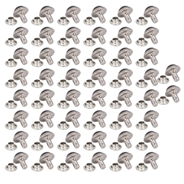 50 kpl 8 mm turkoosi niitti nastat pyöreät piikit rannekoru laukku koristeet DIY käsityö tarvike 18#