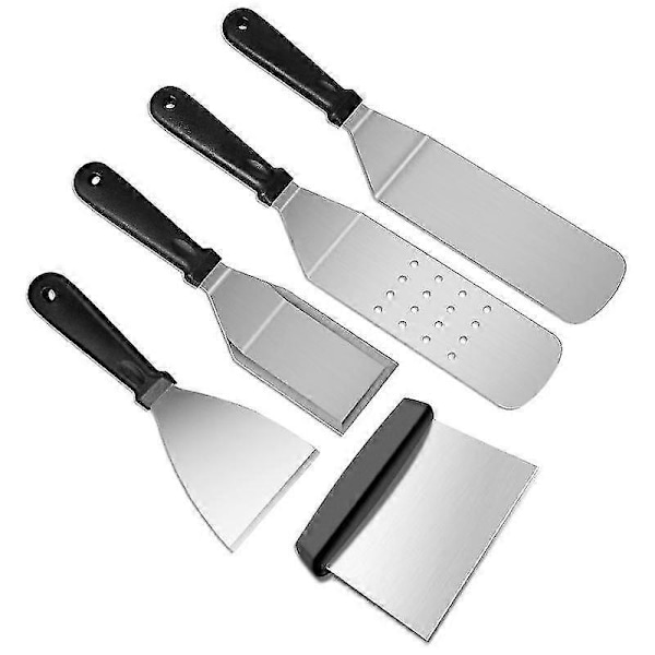 8/14 stk. Grillredskaber Rustfrit Stål Grill Sæt Værktøj Bøf Spatel Grilltilbehør Køkkensæt
