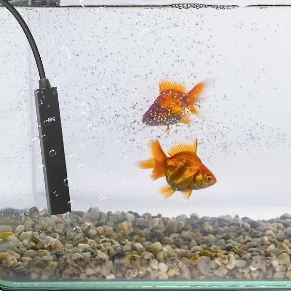 Mini USB Vandtæt Akvarievarmer, 5W Varmestav til 0,5-2L Fiskekum