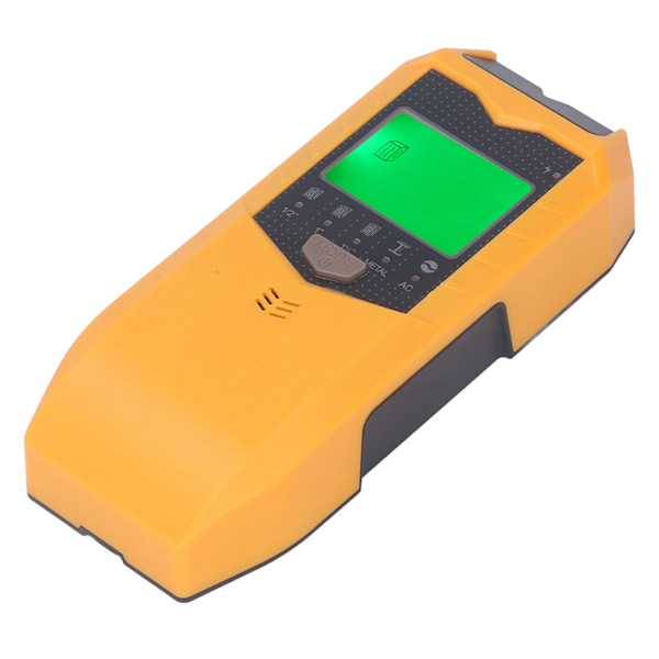 Stud Finder Veggskanner Sensor 5 Moduser Håndholdt Detektor LED-skjerm for Tre AC Wire Center Edge Gul
