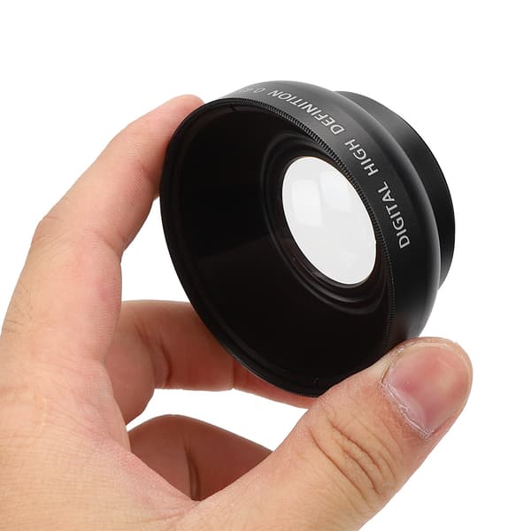 JSR‑1156 Avancerad 46MM 0.45X Vidvinkel Makroobjektiv Passar Alla Kameraobjektiv Med 46MM Diameter