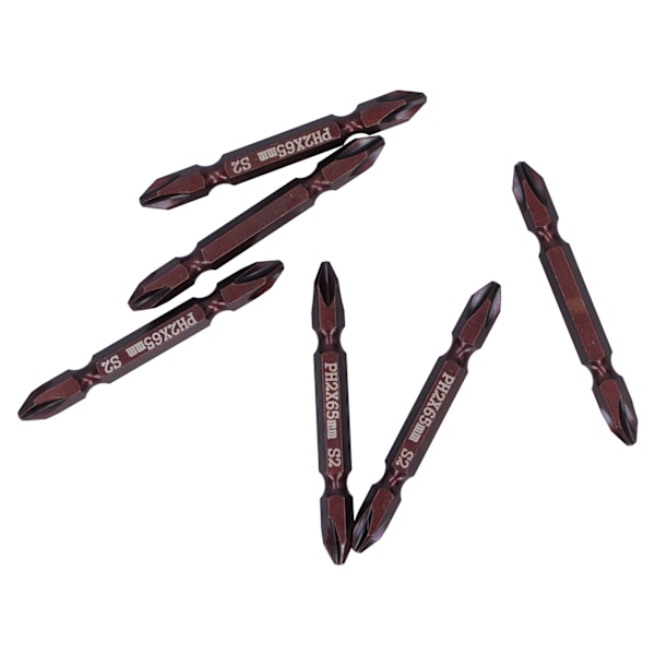 65mm PH2 ruuvimeisselin kärjet magneettinen sähköruuvimeisselin pää S2 DoubleHead ristipää (punainen)