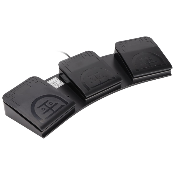 USB fotkontakt 3-knapps multifunktion Ergonomisk känslig Hållbar USB fotpedal för spelmediainstrument