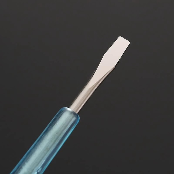 Stål Batch Spændingsdetektor Pen Test Skruetrækker, Blå Klar, 1 stk