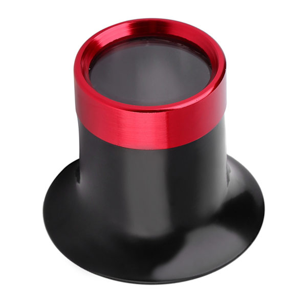 Aluminiumlegering 10X ögonförstoringsglas Watch Verktyg Förstoringsglas Lupplinsförstoring