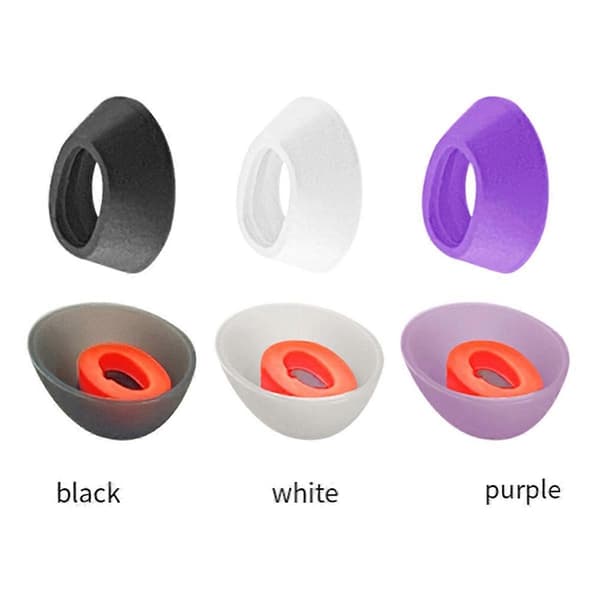 8 stk. silikone ørepropper til Tune Flex Bluetooth-kompatible in-ear hovedtelefoner, erstatning superbløde ørepropper A Black  Orange