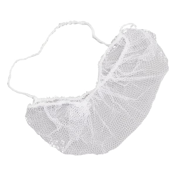 100 stk. skægbeskyttere, engangs, nylon, elastiske, åndbare, latexfri, hvide