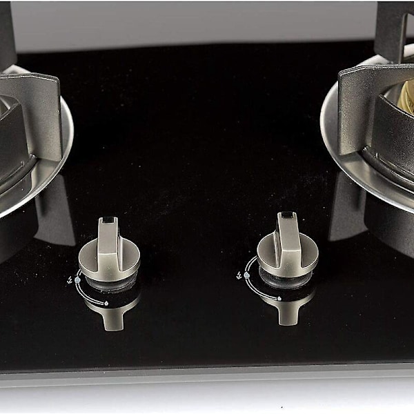 Gasskomfyrknott - Sett med 4 universelle 6mm metallknotter for ovn og komfyr