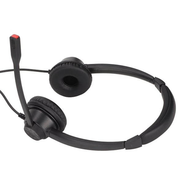 RJ9-puhelinkuulokkeiden melua vaimentavat Binaural-johdolliset matkapuhelinkuulokkeet mikrofonilla VOIP-puhelimen lankapuhelimelle