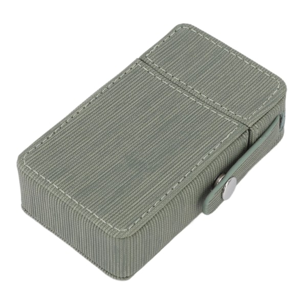 Cigarettboxhållare PU-flikdesign Bärbar cigarettbox Skyddande fodral för resor Daglig ärta grön