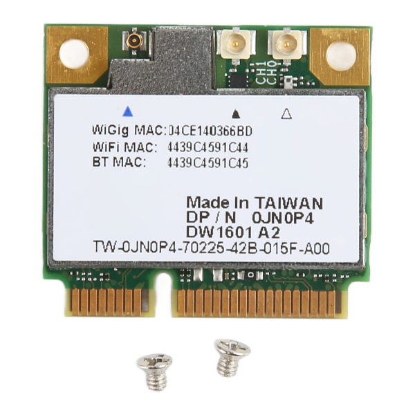 DW1601 QCA9005 Trådløst nettverkskort Mini PCIE-grensesnitt 2,4Ghz 5Ghz Dual Band WiFi-kort