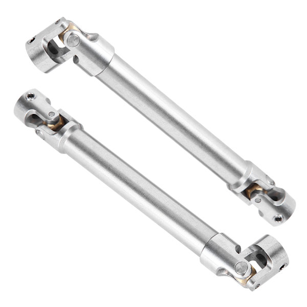 2 kpl ruostumattomasta teräksestä valmistettua vetoakselia, RC-lisävaruste, sopii 1/10 RC-ryömintäautoon (112-165 mm)