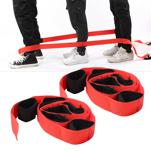 Udendørs 6-benede race bands - sjovt spil til teambuilding og udendørs aktiviteter