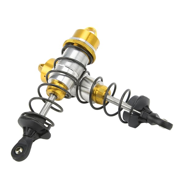 2 stk. RC bil støddæmper aluminiumslegering balancerende drev høj elasticitet RC front støddæmper til ARRMA 1/7 1/8 guld
