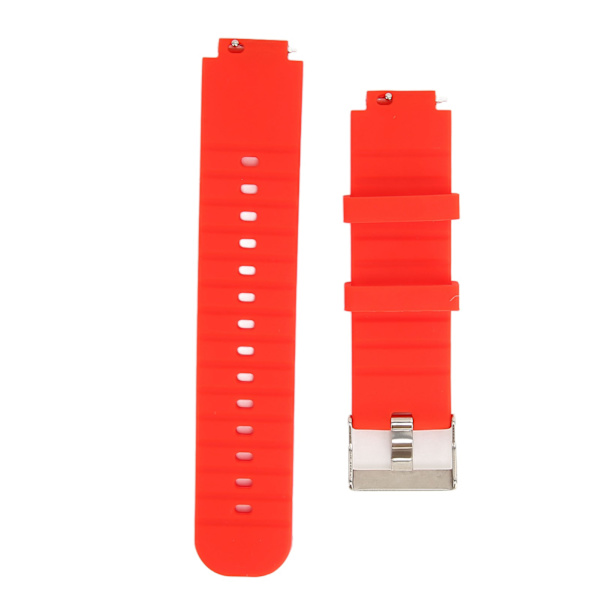 Silikonklokkebånd Rem Stropp Armbåndserstatning for Amazfit Smart Watch Verge 2 A1807Rød