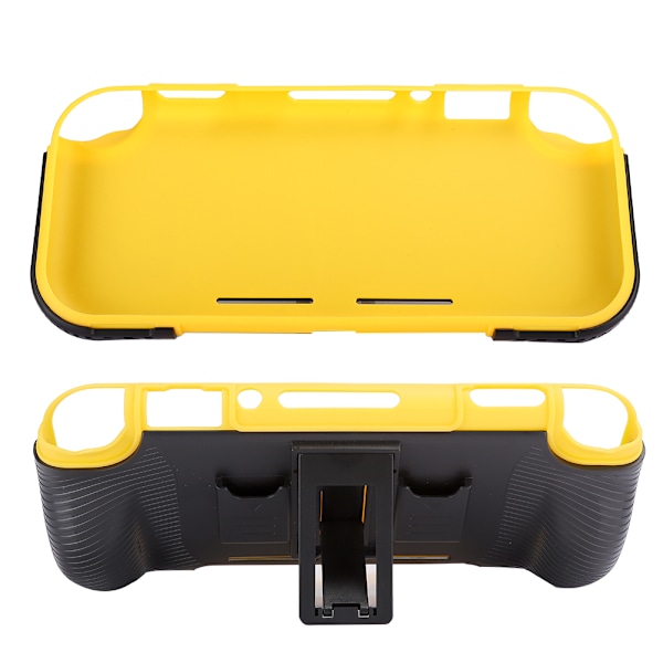 2 i 1 Hard PC + TPU Beskyttende Skal Indbygget 2 Spilkort Slots Backet til Switch Lite Sort Gul