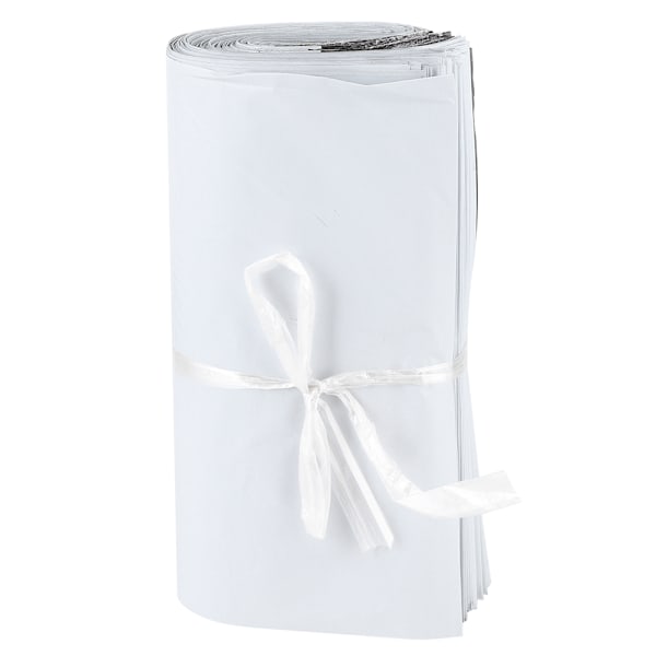 100 stk tykke polyetylen vanntette selvforseglende logistikkleveringsposer (17x29cm)