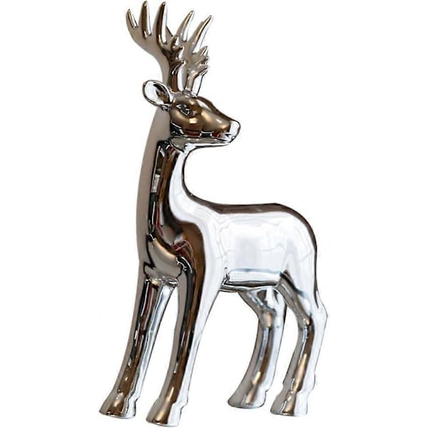 2025 Egnet Jule Rensdyr Figur Statue Hjorte Skulptur Juledekorationer Bordpynt