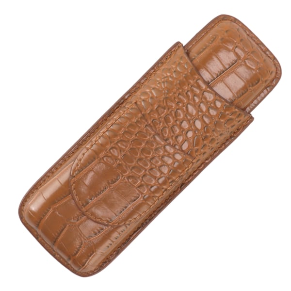 Cigar Case Soft Touch Slitstarkt Bärbart Läder Cigarrhållare för Resor Utomhus