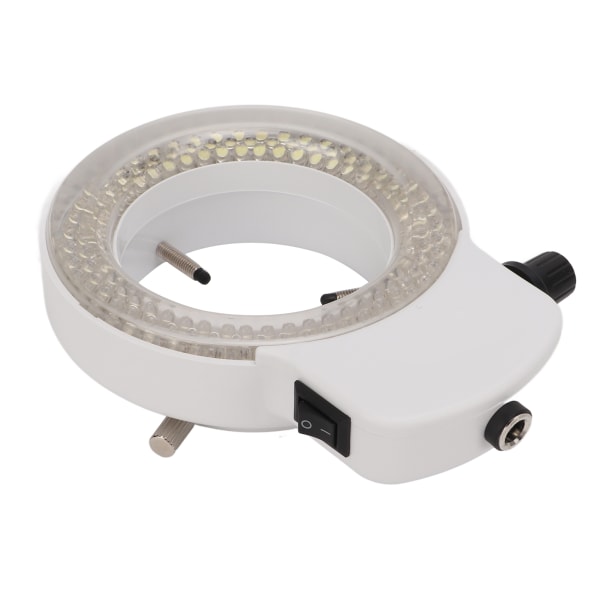 144 LED-ringljus justerbar lampa för stereomikroskop industriell kamera EU-kontakt 100~240V